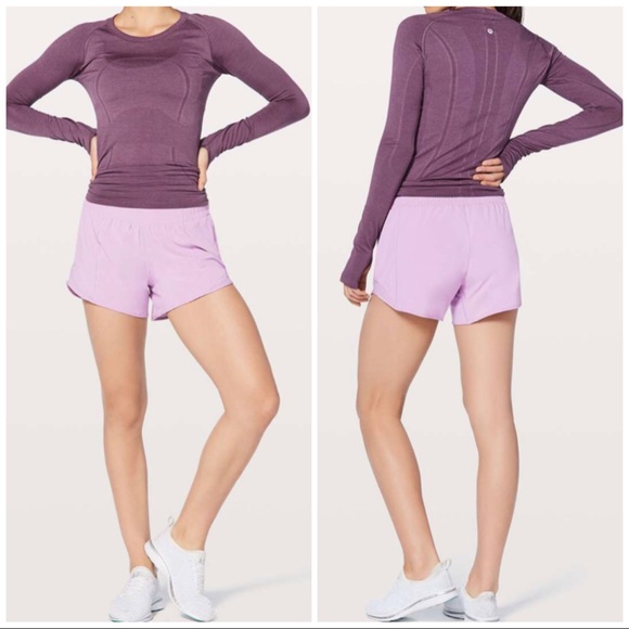 Lululemon Hotty Hot Short 4" Lilac Quartz, 4 - Picture 3 of 9